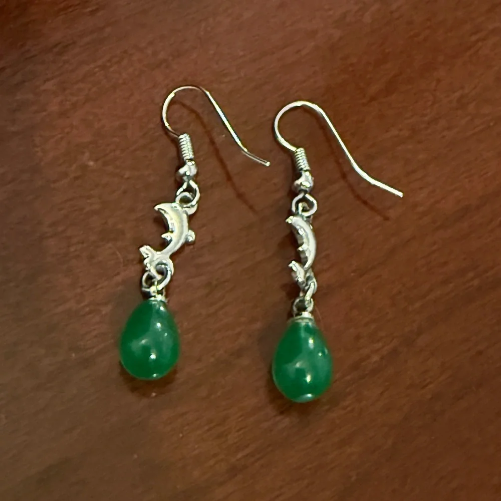 Delicate dangly earrings, set of 4 - Picture 4 of 9